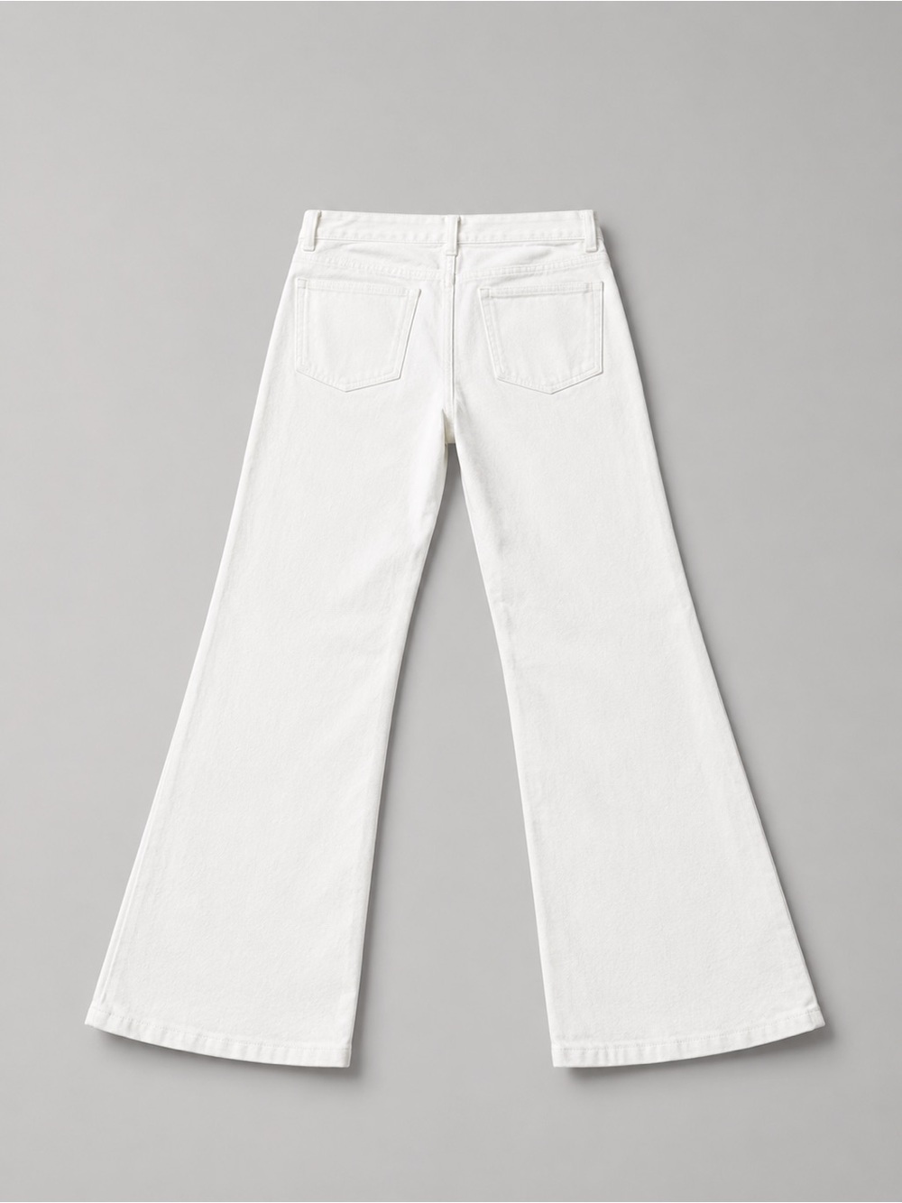 Cactus Jeans Women's White Wide Leg Jeans Size 10 - Trendy Statement Denim - Picture 4 of 11